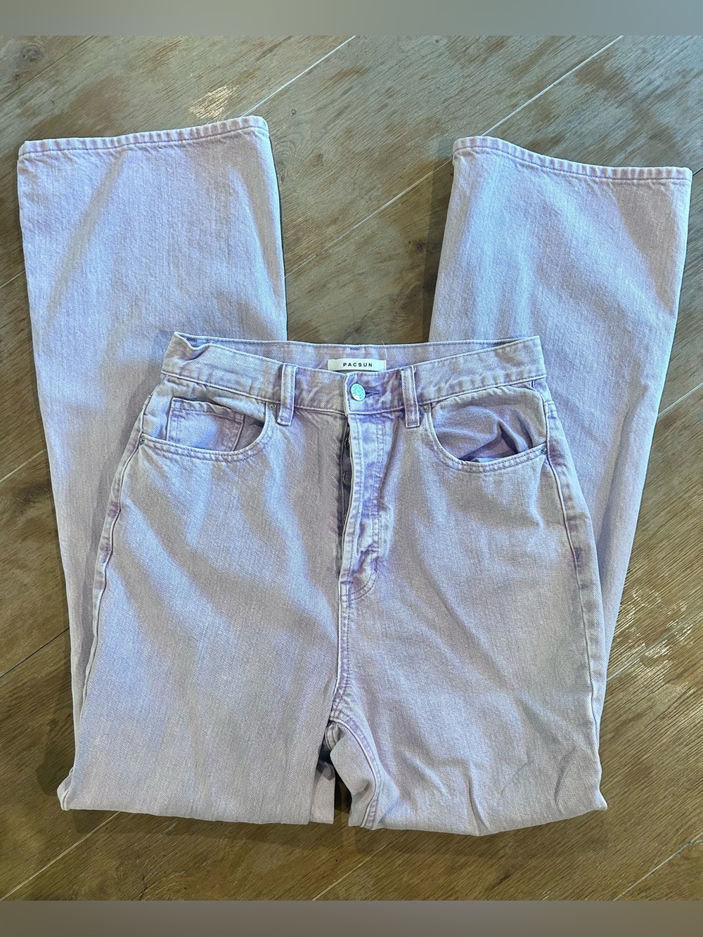 PacSun Lavender Pastel High-Rise Bootcut Jeans, 29